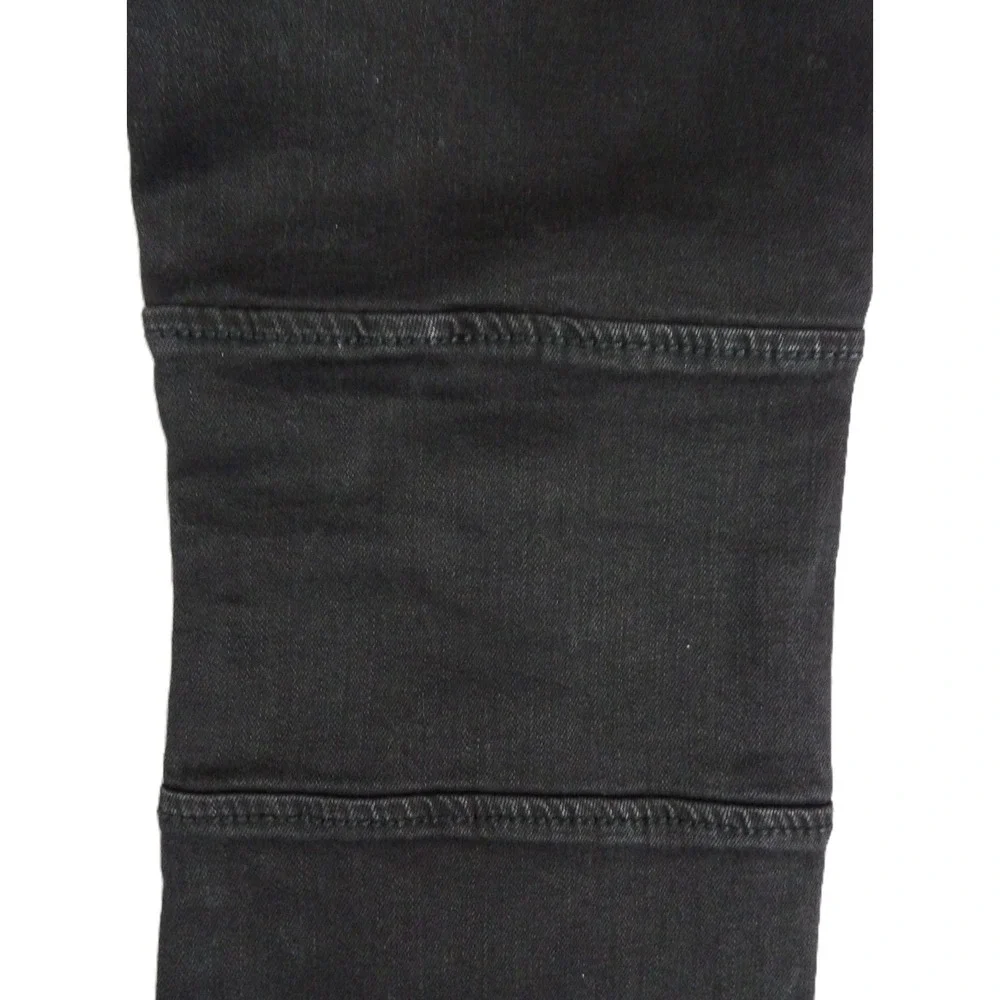 Salvage Havoc Moto Jeans Men W32 L30 Black Slim Straight Biker Buckle Denim Pant
